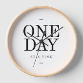 One Day Inspirating Sobriety Quote White Black (Voorkant)