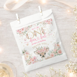 One-Deer-Ful 1st Birthday Girl Pink Fawn Bedankzakje