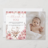 One-deer-ful Photo Thank You Card Kaart (Voorkant)