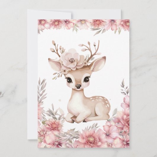 One-deer-ful Thank You Card Kaart (Achterkant)