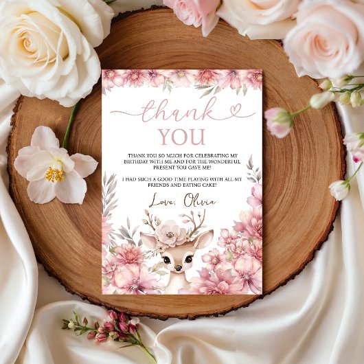 One-deer-ful Thank You Card Kaart