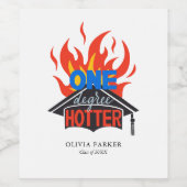One Degree Hotter Afstudeerder Party Favoriet Wijn Etiket (Enkel label)