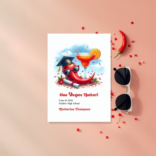 One Degree Hotter Afstuderen Foto Aankondiging