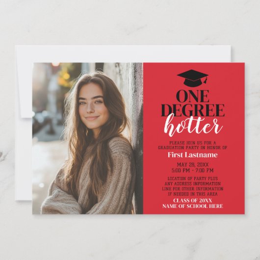 One Degree Hotter - Afstuderen Foto - Afstudeerder Kaart (Voorkant)