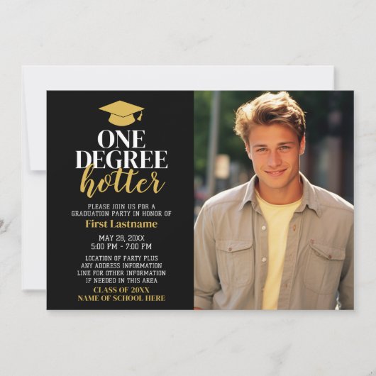 One Degree Hotter - Afstuderen Foto - Afstudeerder Kaart (Voorkant)