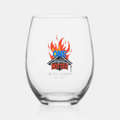 One Degree Hotter Afstuderen Keepsake Wijnglas Zonder Voet (Voorkant)