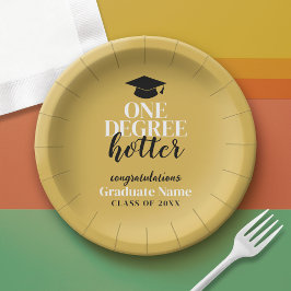 One Degree Hotter - Black Gold - Afstuderen Papieren Bordje