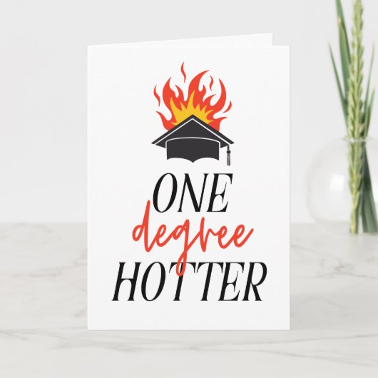 One Degree Hotter Flame Afstuderen Kaart (Voorkant)