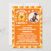 One Degree Hotter Retro Foto Graduation Party