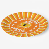 One Degree Hotter Retro Graduation Party Papieren Bordje (Gekanteld)