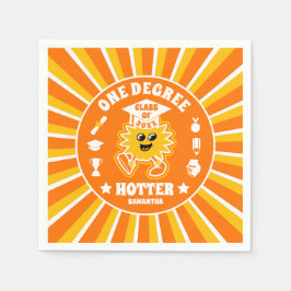 One Degree Hotter Retro Graduation Party Servet