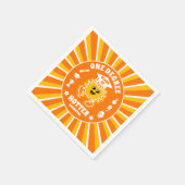 One Degree Hotter Retro Graduation Party Servet (Hoek)