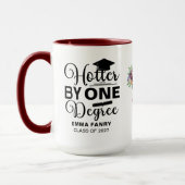 One Degree Hotter Script Photo Graduation Mok (Links)