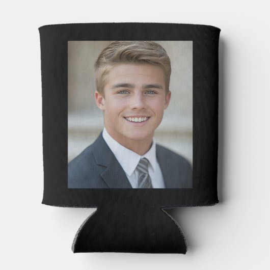 One Degree Hotter - Zwart Goud Afstuderen 1 Foto Blikjeskoeler (Achterkant)