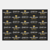 One Degree Hotter - Zwart Goud Afstuderen Inpakpapier Vel (Voorkant)