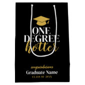 One Degree Hotter - Zwart Goud - Afstuderen Medium Cadeauzakje (Achterkant)