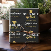 One Degree Hotter - Zwart Goud Afstuderen Script Cadeaupapier