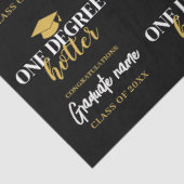 One Degree Hotter - Zwart Goud Afstuderen Tissuepapier (Detail)