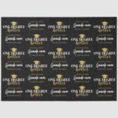 One Degree Hotter - Zwart Goud Afstuderen Tissuepapier (Voorkant)