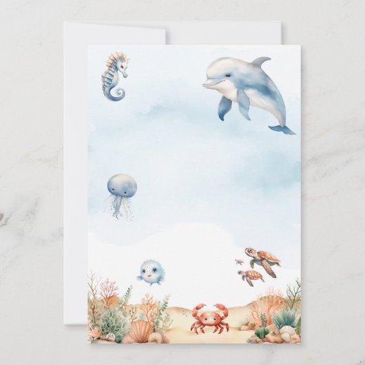 ONE-der het 1e verjaardagsfeest van het Kind van d Kaart (Achterkant)