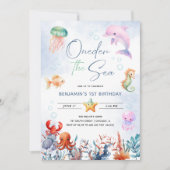 One-der Het Zee 1e Verjaardag Onder Het Zee Kaart (Voorkant)