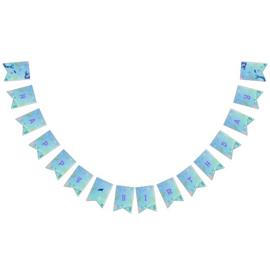 One-der het Zee Eerste Verjaardag Bunting Banner (Alle)