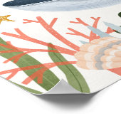 One-der Het Zee Eerste Verjaardagsfeestje Welkomst Poster (Hoek)