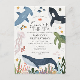 One-der The Sea Geslacht Neutrale Verjaardagsuitno Briefkaart