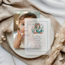 "One-der the Zee" Vellum Zeemeermin Eerste Verjaar