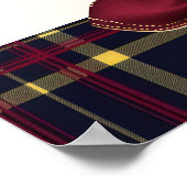 One Derful 1st BIrthday Preppy Plaid Welkom Poster (Hoek)