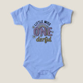 ONE-DERFUL 1st Birthday Tri-Blend Bodysuit (Design voorkant)