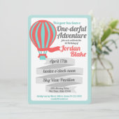 One-derful Adventure Hete Luchtballon Kaart (Staand voorkant)