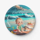 One-derful, first birthday papieren bordje (Voorkant)