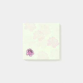 One Detail Peony Post it Notes