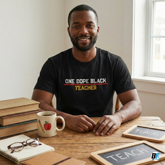 One Dope Black Teacher African American Educator T-shirt