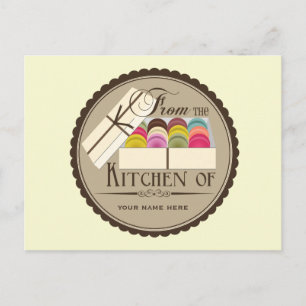One Dozen French Macarons Recipe Briefkaart