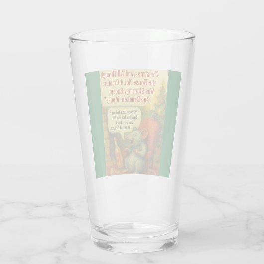 One Drunken' Mouse – Christmas Card Chaos Glas (Achterkant)