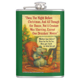 One Drunken' Mouse – Christmas Card Chaos Heupfles