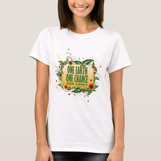 One Earth One Chance T-shirt (Voorkant)