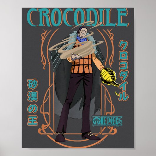 One Ece Anime Crocodile Desert King Warlord Of The Poster (Voorkant)