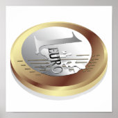 One Euro Coin Poster (Voorkant)