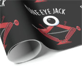 One Eye Jack Funny Car Jack Pun Dark BG Cadeaupapier (Rol Hoek)