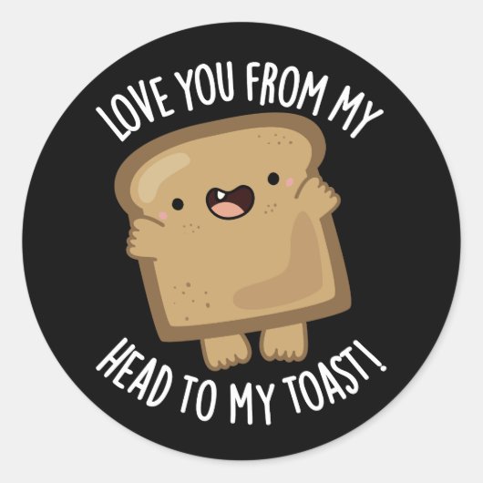 One Eye Jack Funny Car Jack Pun Dark BG Ronde Sticker (Voorkant)