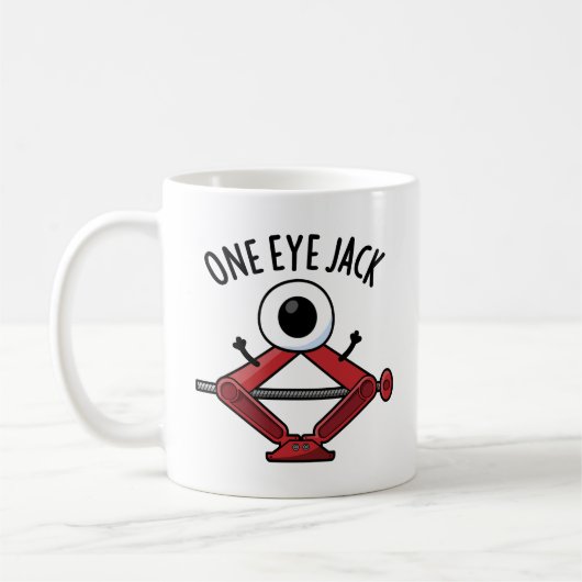 One Eye Jack Funny Car Jack Pun Koffiemok (Links)