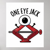One Eye Jack Funny Car Jack Pun Poster (Voorkant)