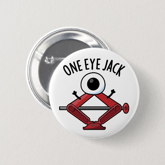 One Eye Jack Funny Car Jack Pun Ronde Button 5,7 Cm (Voorkant /achterkant)