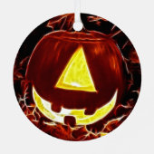 One Eyed Jack O-Lantern Halloween Metalen Ornament (Achterkant)