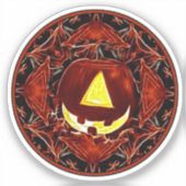 One Eyed Jack-o-lantern Halloween Sticker (Voorkant)