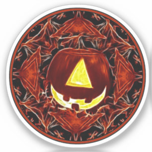 One Eyed Jack-o-lantern Halloween Sticker