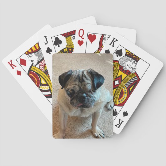 One-Eyed Jack Pug-speelkaarten Pokerkaarten (Achterkant)